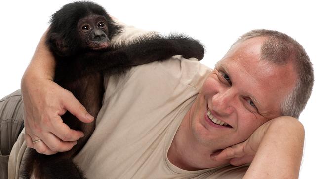 Carsten Knott und Bonobo Sambo