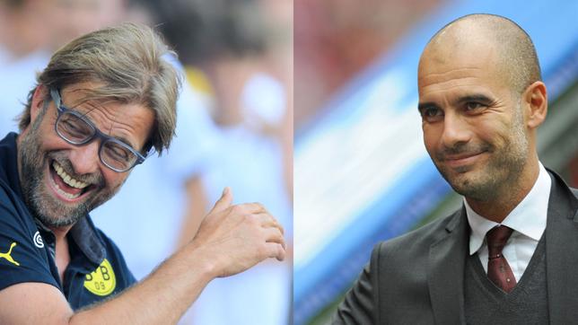 Bild: dpa Jürgen Klopp und Pep Guardiola