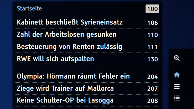 HbbTV: Neuer Look für den ARD Text