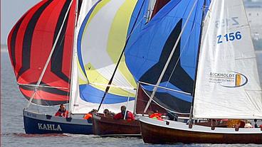 Segelboote bei der "Kieler Woche"