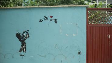 Bild: NDR/Torsten Lapp Graffiti in Kabul (Afghanistan).