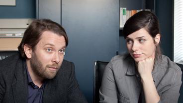 Bildquelle: MDR/ Andreas Wünschirs Christian Ulmen und Nora Tschirner an ihrem ersten Drehtag
