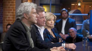 Bild: NDR/Morris Mac Matzen Udo Wachtveitl, Miroslav Nemec, Sabine Postel bei "Beckmann"