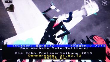 Bild: ARD Text Echo-Trailer und Teletwitter