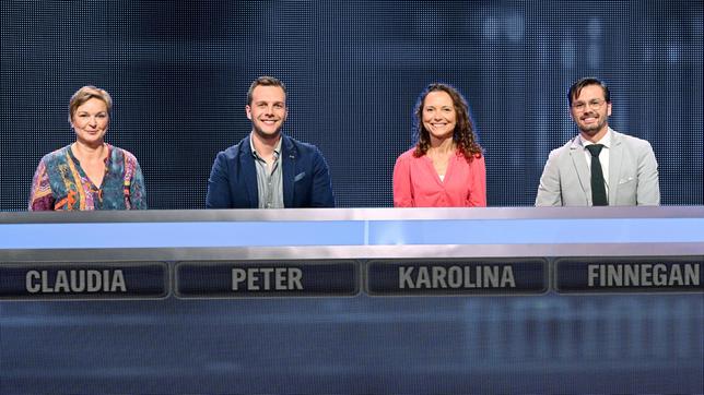 Bild: ARD/Uwe Ernst Die Kandidat:innen (v.l.n.r. ): Claudia Huth-Demirtas, Peter Schappacher, Karolina Hammer und Finnegan Schulz.
