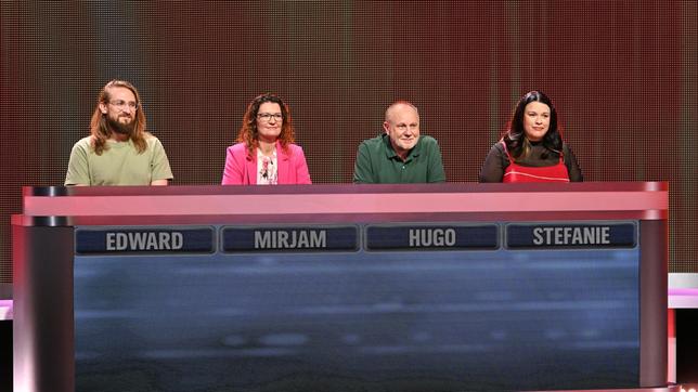 Bild: ARD/Uwe Ernst Die Kandidat:innen: Edward Rullmann, Mirjam Keuter, Hugo Feyka und Stefanie Schimanski de Lima.
