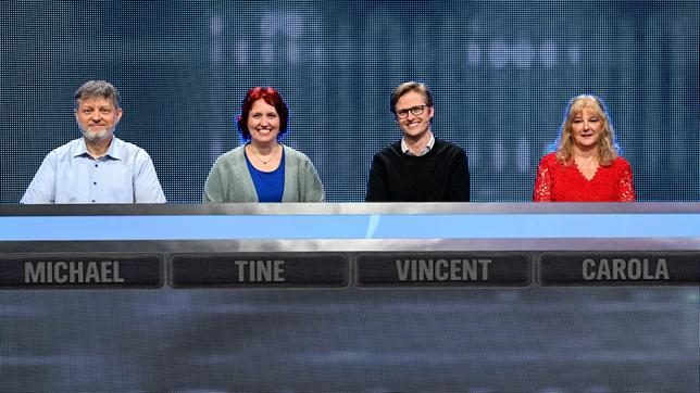 Bild: ARD/Uwe Ernst Die Kandidat:innen: Michael Stremme, Tine Brüggenolte, Vincent-Manuel Bury und Carola Bornschein.