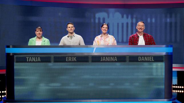 Bild: ARD/Markus Hertrich Die Kandidat:innen: Tanja Karasek-Dryander, Erik Sparn-Wolf, Janina Rottmann und Daniel Zirngibl.