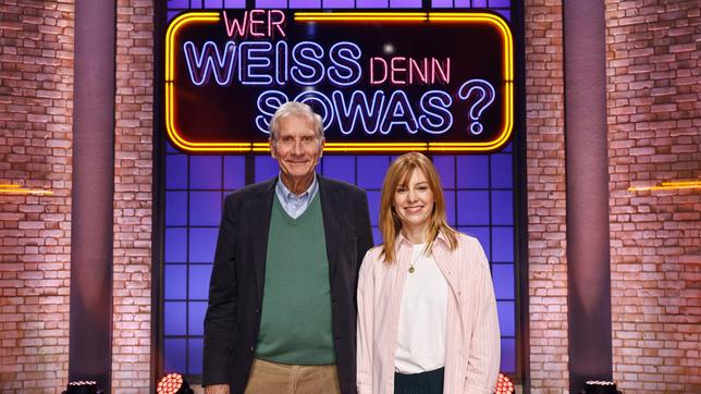 Bild: ARD/Morris Mac Matzen Die Kandidat:innen Journalist und Autor Ulrich Wickert und die Journalistin, Fernsehmoderatorin und Webvideoproduzentin Eva Schulz.