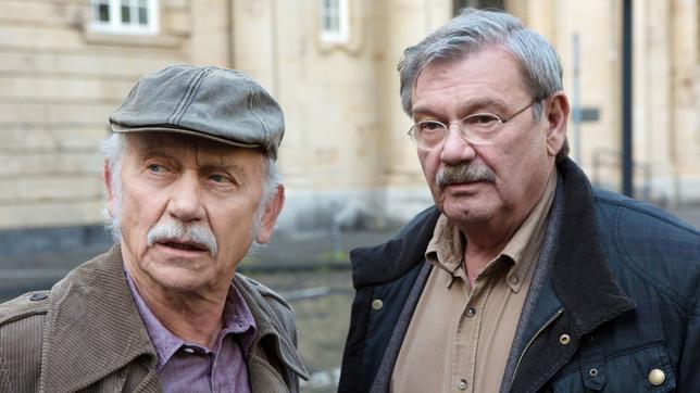 Bild: ARD/Kai Schulz Rentnercops - Edwin (Tilo Prückner, l.) und Günter (Wolfgang Winkler, r.)