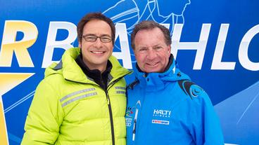 Bild: ARD/Ralf Wilschewski Moderator Matthias Opdenhövel (l.) und Kommentator Gerd Rubenbauer