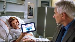 Rote Rosen Folge 1877 30.12.2014: Johanna mit Tablet und Thomas im Krankenhaus