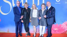 Sturm der Liebe Premierenfeier 10 Jahre Folge 2305: Dirk Galuba, Mona Seefried, Antje Hagen und Sepp Schauer mit Bea Schmidt