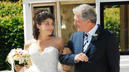 Sturm der Liebe: Pauline steigt mit Brautführer André aus der Hochzeitskutsche