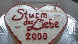 Unser riesiges Kuchenherz zur 2000."Sturm der Liebe"-Folge