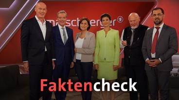 Bildquelle: WDR/ Melanie Grande Die Gäste (v.l.n.r.): Joachim Steinhöfel, Norbert Röttgen, Sandra Maischberger, Sahra Wagenknecht, Dieter Kronzucker und Haluk Yildiz