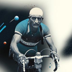 Italienischen Radprofi Gino Bartali 