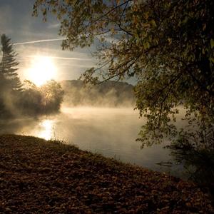 Novemberstimmung an einem See