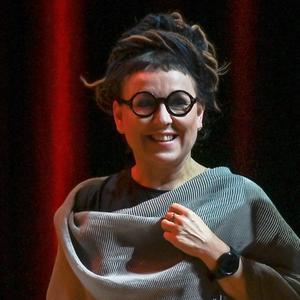 Die Autorin Olga Tokarczuk bei der Vorstellung ihres Buches "Empusion"