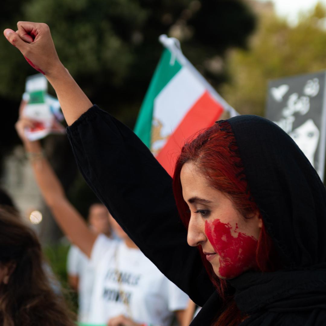Solidaritätsproteste mit Menschen im Iran