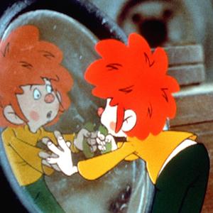 Das undatierte Archivbild zeigt die Zeichentrickfigur "Pumuckl" in der Szene eines Fernsehfilms. 