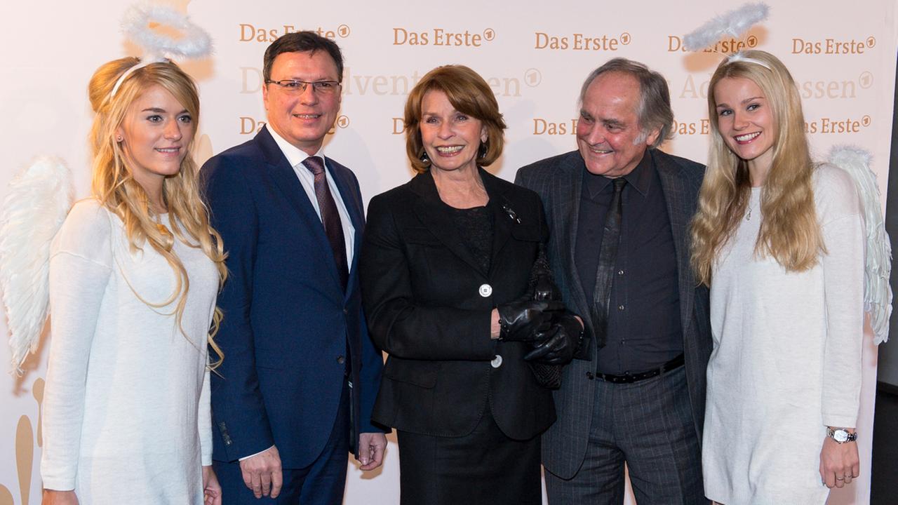 Programmdirektor Volker Herres mit Senta Berger und Michael Verhoeven