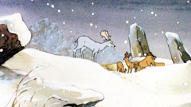 Bild: WDR Dachs ist gestürzt und bewußtlos liegen geblieben. Seine Freunde suchen ihn im tiefen Schnee.