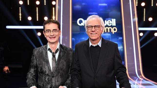 Bild: ARD/Uwe Ernst Die Kandidaten des Teams "Kabarett": Mathias Richling und Bruno Jonas.