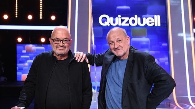 Bild: ARD/Uwe Ernst Die Kandidaten des Teams "Schauspiel": Die Schauspieler Florian Martens und Leonard Lansink.