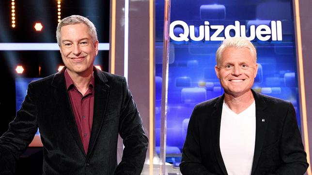 Bild: ARD/Uwe Ernst Die Kandidaten des Teams „Show“: Thomas Hermanns, Comedian und Guido Cantz, Moderator.