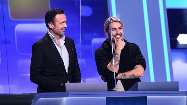Bild: ARD/Uwe Ernst Die Kandidaten des Teams „Virtuos“: Till Brönner und David Garrett, beide Musiker.