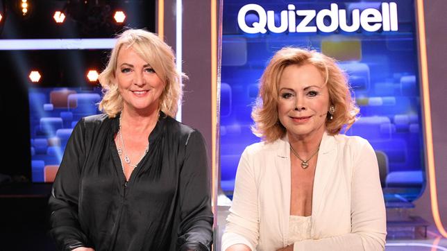 Bild: ARD/Uwe Ernst Die Kandidatinnen des Teams „Show“: Ulla Kock am Brink und Marijke Amado, beide Moderatorinnen.