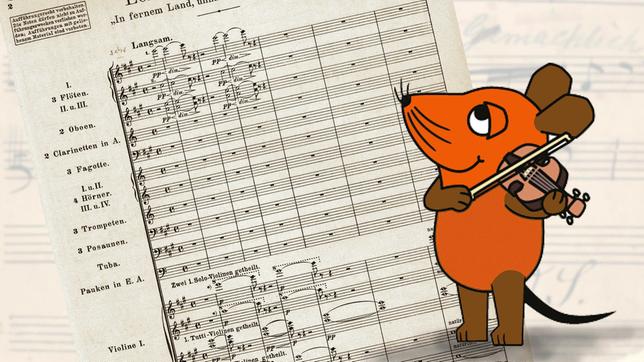 Bild: WDR/Trickstudio Lutterbeck Die Maus bei den Bayreuther Festspielen.