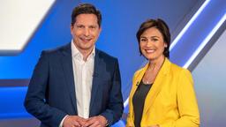 Die Moderatoren Dr. Frank Bräutigam und Sandra Maischberger.
