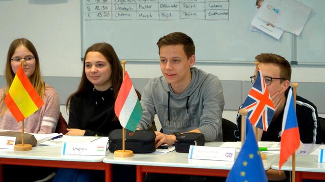 EU-Planspiel mit Jugendlichen in Haselünne