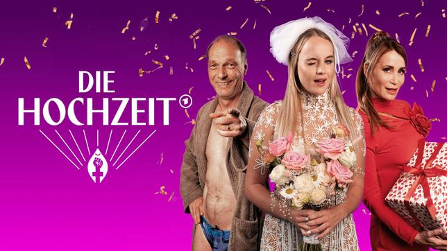Keyvisual - V. li. n. re.: Carsten Hell (Martin Brambach), Jacqueline Hell (Luise von Finckh) und ihre Mutter Anna Hell (Anja Kling)