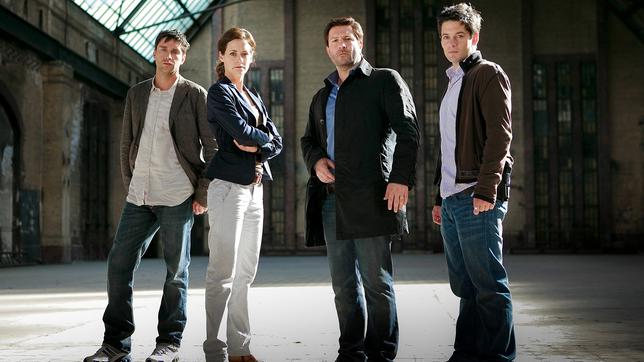 Kommissar LaBréa, Jean-Marc Lagarde, Corinne Dupont und Franck Zechira