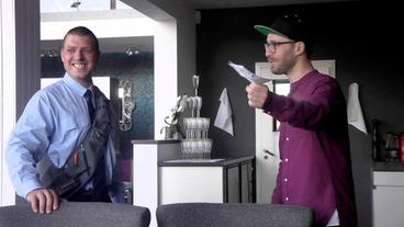 Bild: SWR/Kimmig Entertainment Mark Forster führt als VSS- Lockvogel speziell beauftragte Wachleute aufs Eis..