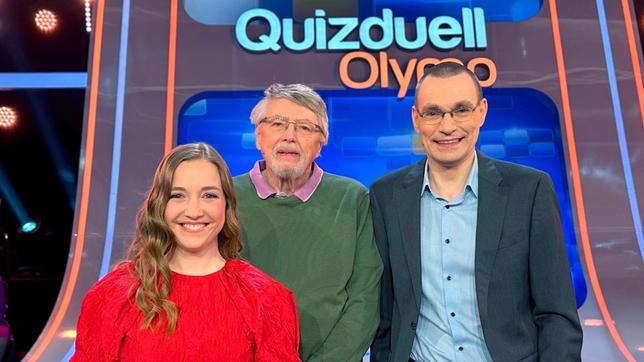 Quizduell-Olymp: Marie-Louise Finck, Prof. Eckhard Freise und Thorsten Zirkel.