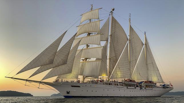 Das Segelschiff in der Andamanensee