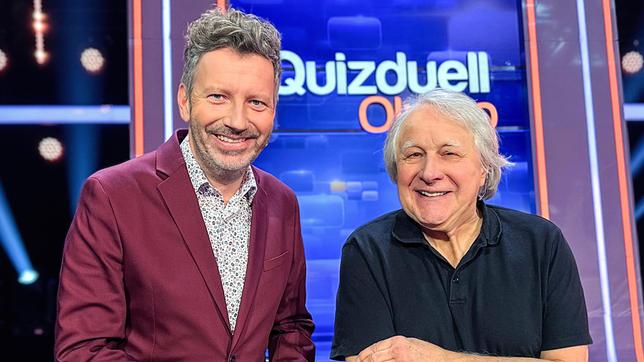 Bild: ARD/ITV Studios Team "Eurovision": Thorsten Schorn und Peter Urban.