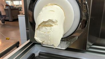 Eiscreme aus der Eismaschine