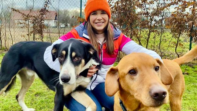 Bild: BR Im Garten der Hundetagesstätte wird Anna stürmisch von den vierbeinigen Gästen begrüßt. Weiteres Bildmaterial finden Sie unter www.br-foto.de.