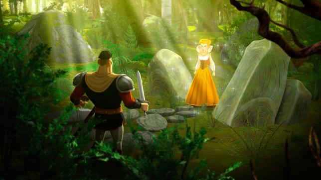 Bild: SWR/Blue Spirit Productions Ulfin entdeckt im Wald eine bezaubernde Prinzessin.