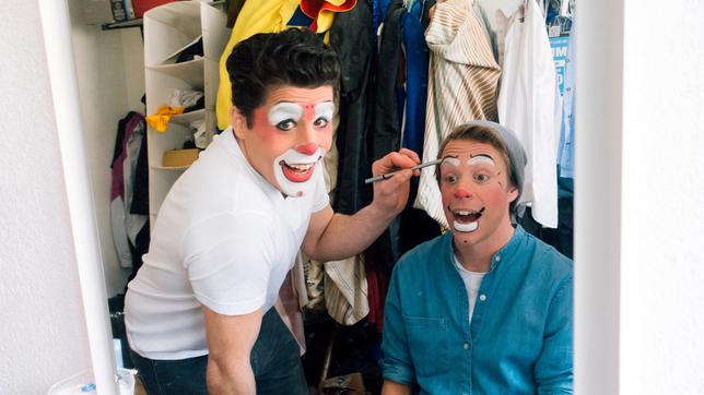 Bild: BR Tobi (rechts) mit Clown Tonito Alexis