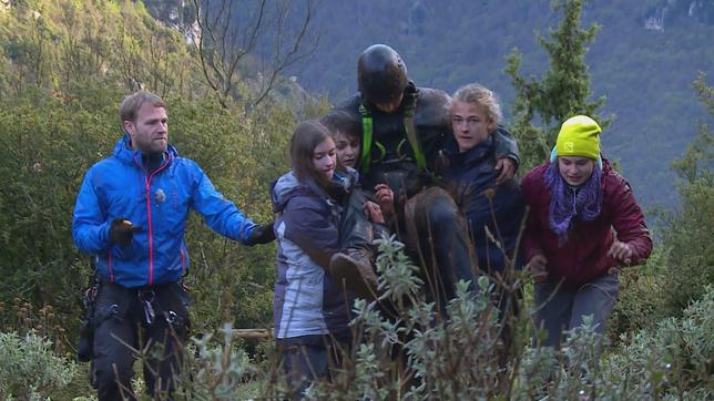 Dramatische Rettunsaktion im Regensturm