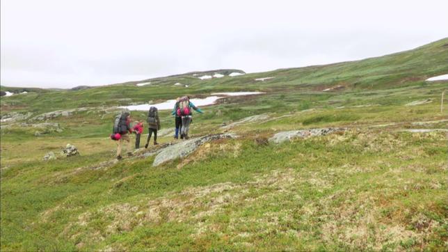 Durch die Wildnis Bergwanderung