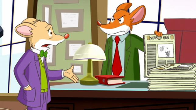 Bild: HR Geronimo Stilton Folge 31 Barry der Schnäuzer Kevin Klatschmaul und Geronimo