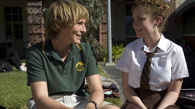 Bild: BR/ACTF Lockie Leonard Neues Jahr neues Glück Folge: 27 09.10.2016 Lockie (Sean Keenan) und Vicki (Gracie Gilbert)