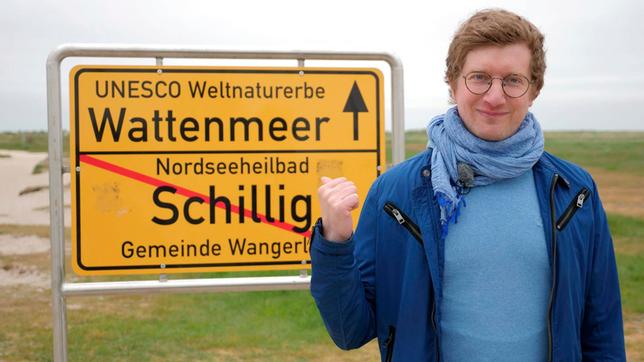 Bild: WDR Reporter Robert ist im Wattenmeer auf Safari und sucht nach den „Small Five“, den fünf bedeutsamsten Tieren im Wattenmeer.